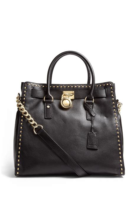 michael michael kors hamilton whipped north south large tote black